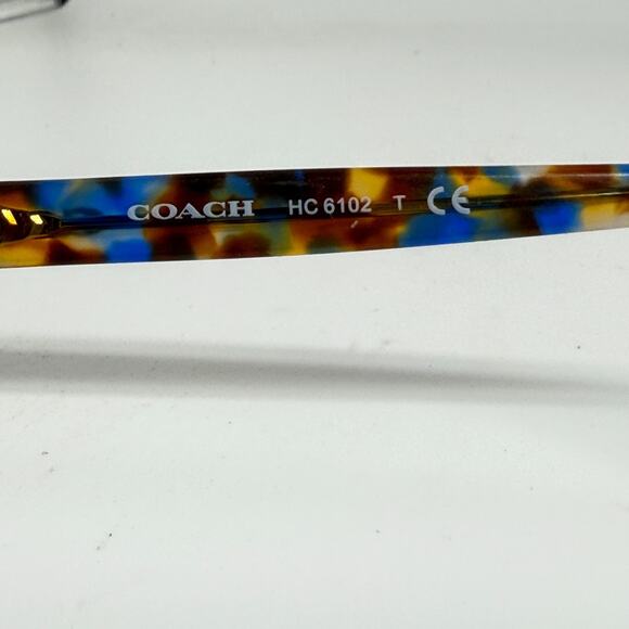 Coach HC 6102 Eyeglasse Frames Only 5549 Blue Tortoise 51-18-140 Full Rim 19230 - Picture 7 of 8